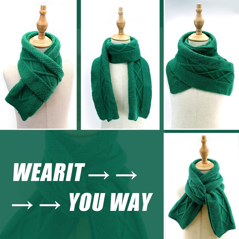 YATANAM Toddler Scarf Warm Knit Kids Neck Warmer Soft Stretch Baby Winter Scarves for Boys Girls - Image 2